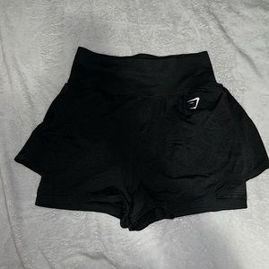 Gymshark Vital Seamless 2.0 2-in-1 Shorts - Black Marl